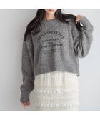 【ローリーズファーム/LOWRYS FARM】のブークレロゴショートLS 人気、トレンドファッション・服の通販 founy(ファニー) ファッション Fashion レディースファッション WOMEN クロップド Cropped シンプル Simple プリント Print ボトム Bottom リラックス Relax thumbnail チャコールグレー18|ID: prp329100004187854 ipo3291000000029014138