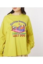 【ロデオクラウンズワイドボウル/RODEO CROWNS WIDE BOWL】のCOUCH POTATO ロングスリーブTシャツ YEL|ID: prp329100004187918 ipo3291000000029014433