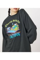 【ロデオクラウンズワイドボウル/RODEO CROWNS WIDE BOWL】のCOUCH POTATO ロングスリーブTシャツ 人気、トレンドファッション・服の通販 founy(ファニー) ファッション Fashion レディースファッション WOMEN トップス・カットソー Tops/Tshirt シャツ/ブラウス Shirts/Blouses ロング / Tシャツ T-Shirts おすすめ Recommend キャラクター Character グラフィック Graphic スリーブ Sleeve ポケット Pocket ロング Long 今季 This Season thumbnail C.GRY|ID: prp329100004187918 ipo3291000000029014434