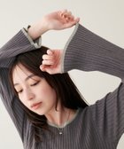 【ナチュラルクチュール/natural couture】のフレア袖配色リブニット 人気、トレンドファッション・服の通販 founy(ファニー) ファッション Fashion レディースファッション WOMEN トップス・カットソー Tops/Tshirt ニット Knit Tops 2024年 2024 2024-2025秋冬・A/W Aw/Autumn/Winter/Fw/Fall/2024-2025 おすすめ Recommend インナー Inner サロペット Overalls シンプル Simple ジャケット Jacket スリーブ Sleeve トレンド Trend フィット Fit フレア Flare ボーダー Border リブニット Rib Knit 今季 This Season thumbnail チャコールグレー|ID: prp329100004188009 ipo3291000000029087462