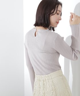 【ナチュラル ビューティー ベーシック/NATURAL BEAUTY BASIC】のレースリブフレアカフスニット 人気、トレンドファッション・服の通販 founy(ファニー) ファッション Fashion レディースファッション WOMEN トップス・カットソー Tops/Tshirt ニット Knit Tops おすすめ Recommend カフス Cuffs スカラップ Scalloped フィット Fit フレア Flare フロント Front ベーシック Basic ボトム Bottom ワンポイント One Point |ID:prp329100004188020