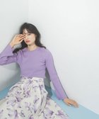 【ナチュラル ビューティー ベーシック/NATURAL BEAUTY BASIC】のレースリブフレアカフスニット 人気、トレンドファッション・服の通販 founy(ファニー) ファッション Fashion レディースファッション WOMEN トップス・カットソー Tops/Tshirt ニット Knit Tops おすすめ Recommend カフス Cuffs スカラップ Scalloped フィット Fit フレア Flare フロント Front ベーシック Basic ボトム Bottom ワンポイント One Point thumbnail パープル|ID: prp329100004188020 ipo3291000000029014985