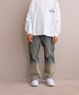 【ローリーズファーム/LOWRYS FARM / KIDS】のCONEストレートパンツ 人気、トレンドファッション・服の通販 founy(ファニー) ファッション Fashion キッズファッション KIDS ボトムス Bottoms/Kids クラッシュ Crash グラデーション Gradation ストレート Straight トレンド Trend ルーズ Loose 定番 Standard |ID:prp329100004189079