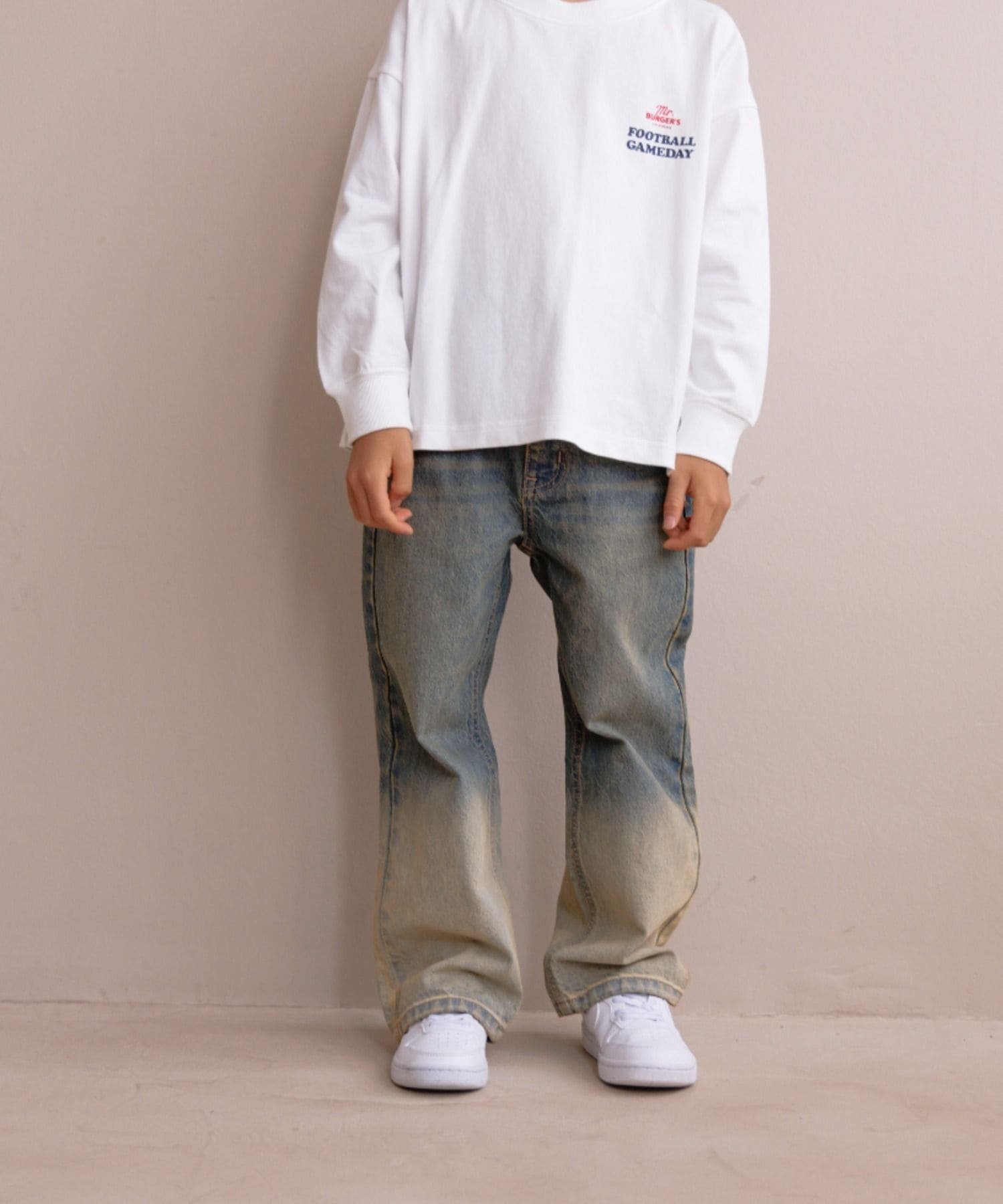 【ローリーズファーム/LOWRYS FARM / KIDS】のCONEストレートパンツ 人気、トレンドファッション・服の通販 founy(ファニー) 　ファッション　Fashion　キッズファッション　KIDS　ボトムス　Bottoms/Kids　クラッシュ　Crash　グラデーション　Gradation　ストレート　Straight　トレンド　Trend　ルーズ　Loose　定番　Standard　 other-1|ID: prp329100004189079 ipo3291000000029510111