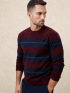 【バナナリパブリック ファクトリーストア/BANANA REPUBLIC FACTORY STORE / MEN】のBANANA REPUBLIC FACTORY STORE メリノウール セーター 人気、トレンドファッション・服の通販 founy(ファニー) ファッション Fashion メンズファッション MEN A/W・秋冬 Aw・Autumn/Winter・Fw・Fall-Winter シンプル Simple スリーブ Sleeve セーター Sweater ベーシック Basic マフラー Scarf ロング Long 帽子 Hat thumbnail DARK_MULTI_STRIPE|ID: prp329100004189427 ipo3291000000029515619