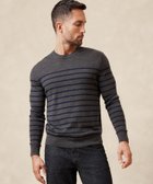 【バナナリパブリック ファクトリーストア/BANANA REPUBLIC FACTORY STORE / MEN】のBANANA REPUBLIC FACTORY STORE メリノウール セーター 人気、トレンドファッション・服の通販 founy(ファニー) ファッション Fashion メンズファッション MEN A/W・秋冬 Aw・Autumn/Winter・Fw・Fall-Winter シンプル Simple スリーブ Sleeve セーター Sweater ベーシック Basic マフラー Scarf ロング Long 帽子 Hat thumbnail MINI_STRIPE|ID: prp329100004189427 ipo3291000000029515627