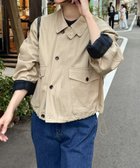 【キャナルジーン/CANAL JEAN】のLakey Park(レイキーパーク) ヘビーツイルスタンドカラーブルゾン 人気、トレンドファッション・服の通販 founy(ファニー) ファッション Fashion レディースファッション WOMEN アウター Coat Outerwear ブルゾン Blouson/Jackets おすすめ Recommend スウェット Sweat スタンド Stand チェック Check ドローコード Draw Cord ブルゾン Blouson ポケット Pocket ワンポイント One Point thumbnail ベージュ|ID: prp329100004189428 ipo3291000000029023997