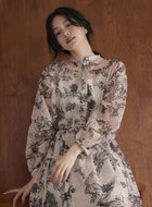 【コエル/COEL】のレースプリントロングワンピース 人気、トレンドファッション・服の通販 founy(ファニー) ファッション Fashion レディースファッション WOMEN ワンピース Dress thumbnail ピンク|ID: prp329100004189460 ipo3291000000029024144