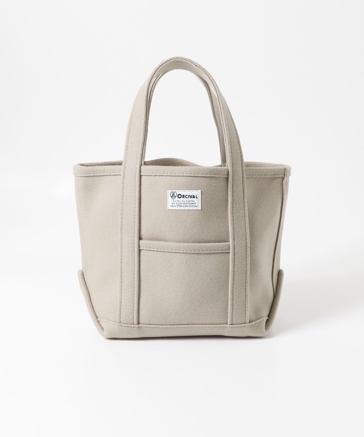 【アーバンリサーチ ドアーズ/URBAN RESEARCH DOORS】のORCIVAL MELTON TOTE BAG SMALL インテリア・キッズ・メンズ・レディースファッション・服の通販 founy(ファニー) 　ファッション　Fashion　レディースファッション　WOMEN　バッグ　Bag　2024年　2024　2024-2025秋冬・A/W　Aw/Autumn/Winter/Fw/Fall/2024-2025　A/W・秋冬　Aw・Autumn/Winter・Fw・Fall-Winter　冬　Winter　フランス　France　ボーダー　Border　BEIGE|ID: prp329100004189763 ipo3291000000029294033