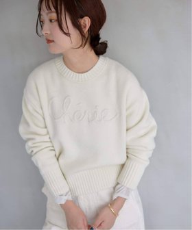 【スローブ イエナ/SLOBE IENA】 《WEB限定/追加》cherie刺繍ニット人気、トレンドファッション・服の通販 founy(ファニー) ファッション Fashion レディースファッション WOMEN トップス・カットソー Tops/Tshirt ニット Knit Tops 2024年 2024 2024-2025秋冬・A/W Aw/Autumn/Winter/Fw/Fall/2024-2025 |ID:prp329100004189926