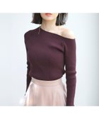 【アニュアンス/anuans】のアシンメトリーリブニット 人気、トレンドファッション・服の通販 founy(ファニー) ファッション Fashion レディースファッション WOMEN トップス・カットソー Tops/Tshirt ニット Knit Tops アシンメトリー Asymmetry インナー Inner シンプル Simple ジャケット Jacket フィット Fit thumbnail BURGUNDY|ID: prp329100004190091 ipo3291000000029026644