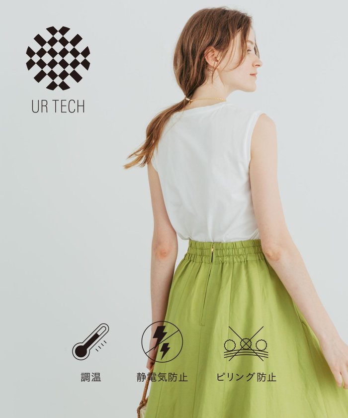 【アーバンリサーチ/URBAN RESEARCH】の『UR TECH』ノースリーブカットソー インテリア・キッズ・メンズ・レディースファッション・服の通販 founy(ファニー) https://founy.com/ ファッション Fashion レディースファッション WOMEN トップス・カットソー Tops/Tshirt キャミソール / ノースリーブ No Sleeves カットソー Cut and Sewn インナー Inner キャミソール Camisole シンプル Simple スリット Slit タンク Tank ノースリーブ No Sleeve ベーシック Basic |ID: prp329100004190178 ipo3291000000029456174