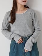 【エヘカソポ/ehka sopo】のちびレースカットソー 人気、トレンドファッション・服の通販 founy(ファニー) ファッション Fashion レディースファッション WOMEN トップス・カットソー Tops/Tshirt カットソー Cut and Sewn おすすめ Recommend カットソー Cut And Sew シンプル Simple レース Race thumbnail グレー|ID: prp329100004190194 ipo3291000000029027143