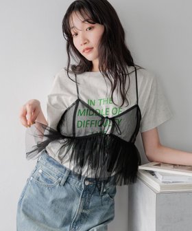 【ローリーズファーム/LOWRYS FARM】 2WAYチュールキャミ人気、トレンドファッション・服の通販 founy(ファニー) ファッション Fashion レディースファッション WOMEN トップス・カットソー Tops/Tshirt キャミソール / ノースリーブ No Sleeves おすすめ Recommend キャミソール Camisole ギャザー Gather ジャケット Jacket チュール Tulle |ID:prp329100004190198