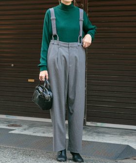 【アーバンリサーチ ドアーズ/URBAN RESEARCH DOORS】のFORK SPOON ピンストライプサスペンダーパンツ 人気、トレンドファッション・服の通販 founy(ファニー) ファッション Fashion レディースファッション WOMEN パンツ Pants 2024年 2024 2024-2025秋冬・A/W Aw/Autumn/Winter/Fw/Fall/2024-2025 A/W・秋冬 Aw・Autumn/Winter・Fw・Fall-Winter 冬 Winter サスペンダー Suspenders ストライプ Stripe ストレート Straight ベーシック Basic ループ Loop ワイド Wide |ID:prp329100004190658