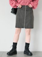 【エヘカソポ/ehka sopo】のフロントジップデニムミニスカート 人気、トレンドファッション・服の通販 founy(ファニー) ファッション Fashion レディースファッション WOMEN スカート Skirt ミニスカート Mini Skirts おすすめ Recommend コンパクト Compact デニム Denim フィット Fit フロント Front ミニスカート Mini Skirt thumbnail グレー|ID: prp329100004190815 ipo3291000000029029818