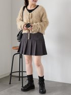 【エヘカソポ/ehka sopo】の切替プリーツミニスカート 人気、トレンドファッション・服の通販 founy(ファニー) ファッション Fashion レディースファッション WOMEN スカート Skirt ミニスカート Mini Skirts ガーリー Girly プリーツ Pleats ポケット Pocket ミニスカート Mini Skirt 切替 Switching thumbnail チャコールグレー|ID: prp329100004190836 ipo3291000000029029880