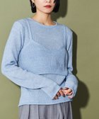 【その他のブランド/Other】のCITEN キャミレイヤードニット 人気、トレンドファッション・服の通販 founy(ファニー) ファッション Fashion レディースファッション WOMEN トップス・カットソー Tops/Tshirt ニット Knit Tops キャミソール / ノースリーブ No Sleeves 畦 Ridge ショート Short シンプル Simple スラックス Slacks デニム Denim トレンド Trend バランス Balance ビスチェ Bustier フィット Fit ルーズ Loose A/W・秋冬 Aw・Autumn/Winter・Fw・Fall-Winter おすすめ Recommend thumbnail LT.BLUE|ID: prp329100004191074 ipo3291000000029148209