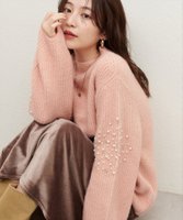 【ナチュラルクチュール/natural couture】の【WEB限定】ビジュースリーブもちもち畦ニット 人気、トレンドファッション・服の通販 founy(ファニー) ファッション Fashion レディースファッション WOMEN トップス・カットソー Tops/Tshirt ニット Knit Tops 2024年 2024 2024-2025秋冬・A/W Aw/Autumn/Winter/Fw/Fall/2024-2025 おすすめ Recommend キャミワンピース Cami Dress デニム Denim ビジュー Bijou ボトム Bottom ラベンダー Lavender 定番 Standard 畦 Ridge |ID:prp329100004191157