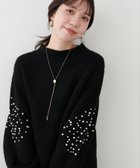 【ナチュラルクチュール/natural couture】の【WEB限定】ビジュースリーブもちもち畦ニット 人気、トレンドファッション・服の通販 founy(ファニー) ファッション Fashion レディースファッション WOMEN トップス・カットソー Tops/Tshirt ニット Knit Tops 2024年 2024 2024-2025秋冬・A/W Aw/Autumn/Winter/Fw/Fall/2024-2025 おすすめ Recommend キャミワンピース Cami Dress デニム Denim ビジュー Bijou ボトム Bottom ラベンダー Lavender 定番 Standard 畦 Ridge thumbnail ブラック|ID: prp329100004191157 ipo3291000000029485351