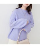 【ナチュラルクチュール/natural couture】の【WEB限定】ビジュースリーブもちもち畦ニット 人気、トレンドファッション・服の通販 founy(ファニー) ファッション Fashion レディースファッション WOMEN トップス・カットソー Tops/Tshirt ニット Knit Tops 2024年 2024 2024-2025秋冬・A/W Aw/Autumn/Winter/Fw/Fall/2024-2025 おすすめ Recommend キャミワンピース Cami Dress デニム Denim ビジュー Bijou ボトム Bottom ラベンダー Lavender 定番 Standard 畦 Ridge thumbnail ラベンダー|ID: prp329100004191157 ipo3291000000029485352