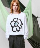 【メゾンスペシャル/MAISON SPECIAL】のFlower Hand-Printed Oversized Stitched Crew Neck Long Sleeve T-Shirt 人気、トレンドファッション・服の通販 founy(ファニー) ファッション Fashion レディースファッション WOMEN トップス・カットソー Tops/Tshirt シャツ/ブラウス Shirts/Blouses ロング / Tシャツ T-Shirts プリント Print thumbnail WHT|ID: prp329100004191165 ipo3291000000029102456