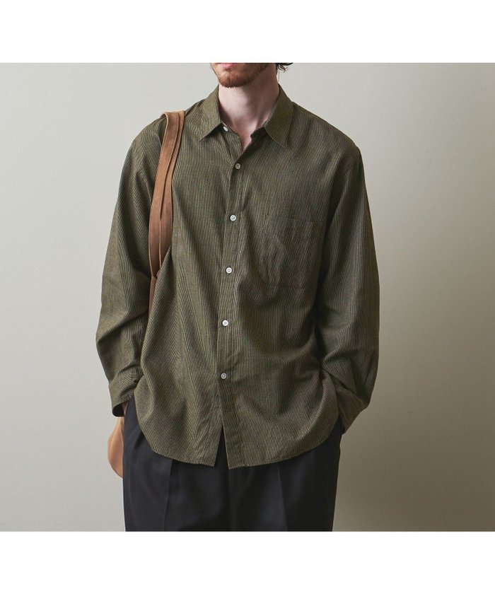 【ビューティ&ユース ユナイテッドアローズ/BEAUTY&YOUTH / UNITED ARROWS / MEN】のSteven Alan ピンストライプ ネル レギュラーカラー シャツ -LOOSE インテリア・キッズ・メンズ・レディースファッション・服の通販 founy(ファニー) https://founy.com/ ファッション Fashion メンズファッション MEN とろみ Thickness ストライプ Stripe バランス Balance ルーズ Loose レギュラー Regular エレガント 上品 Elegant 無地 Plain Color |ID: prp329100004191368 ipo3291000000029566588