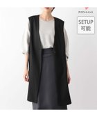 【グローバルワーク/GLOBAL WORK】のウツクシルエットVネックジレロング/133337 人気、トレンドファッション・服の通販 founy(ファニー) ファッション Fashion レディースファッション WOMEN アウター Coat Outerwear トップス・カットソー Tops/Tshirt ベスト/ジレ Gilets/Vests Vネック V-Neck シンプル Simple セレモニー Ceremony デニム Denim ロング Long thumbnail ブラック09|ID: prp329100004191402 ipo3291000000029034352