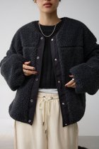 【アズール バイ マウジー/AZUL by moussy】のリバーシブルボアブルゾン 人気、トレンドファッション・服の通販 founy(ファニー) ファッション Fashion レディースファッション WOMEN アウター Coat Outerwear ブルゾン Blouson/Jackets 2024年 2024 2024-2025秋冬・A/W Aw/Autumn/Winter/Fw/Fall/2024-2025 A/W・秋冬 Aw・Autumn/Winter・Fw・Fall-Winter おすすめ Recommend シンプル Simple ストール Stall タフタ Taffeta デニム Denim ハイネック High Neck ブルゾン Blouson マフラー Scarf リバーシブル Reversible ロング Long 定番 Standard thumbnail C.GRY|ID: prp329100004191616 ipo3291000000029035297