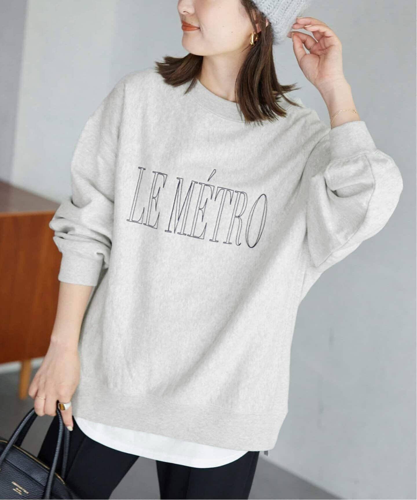 【スローブ イエナ/SLOBE IENA】の《WEB限定/追加5 》LE METRO スウェット 人気、トレンドファッション・服の通販 founy(ファニー) 　ファッション　Fashion　レディースファッション　WOMEN　トップス・カットソー　Tops/Tshirt　パーカ　Sweats　スウェット　Sweat　2024年　2024　2024-2025秋冬・A/W　Aw/Autumn/Winter/Fw/Fall/2024-2025　スウェット　Sweat　 other-1|ID: prp329100004191979 ipo3291000000029036930