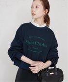 【スローブ イエナ/SLOBE IENA】のロゴショートスウェット 人気、トレンドファッション・服の通販 founy(ファニー) ファッション Fashion レディースファッション WOMEN トップス・カットソー Tops/Tshirt パーカ Sweats スウェット Sweat 2024年 2024 2024-2025秋冬・A/W Aw/Autumn/Winter/Fw/Fall/2024-2025 シンプル Simple スウェット Sweat バランス Balance フランス France プリント Print ベーシック Basic ボトム Bottom ワイド Wide thumbnail ネイビー|ID: prp329100004192031 ipo3291000000029555023