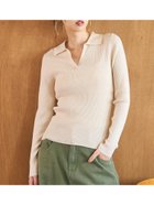 【コカ/COCA】のスキッパーニットポロ 人気、トレンドファッション・服の通販 founy(ファニー) ファッション Fashion レディースファッション WOMEN トップス・カットソー Tops/Tshirt ニット Knit Tops おすすめ Recommend カーゴパンツ Cargo Pants スキッパー Skipper スラックス Slacks デニム Denim バランス Balance フィット Fit ポケット Pocket リブニット Rib Knit thumbnail Ivory|ID: prp329100004192096 ipo3291000000029037514