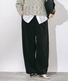 【ジャーナルスタンダード レサージュ/journal standard L'essage】のストレッチコーデュロイ 2タックパンツ 人気、トレンドファッション・服の通販 founy(ファニー) ファッション Fashion レディースファッション WOMEN パンツ Pants 2024年 2024 2024-2025秋冬・A/W Aw/Autumn/Winter/Fw/Fall/2024-2025 A/W・秋冬 Aw・Autumn/Winter・Fw・Fall-Winter コンパクト Compact コーデュロイ Corduroy ストレッチ Stretch ルーズ Loose ワイド Wide thumbnail ブラック|ID: prp329100004192132 ipo3291000000029463434