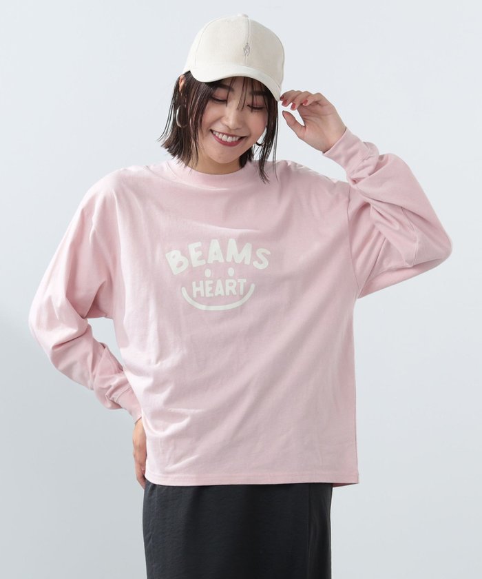 【ビームス ハート/BEAMS HEART】のスマイルロゴ ロングスリーブTシャツ 24AW インテリア・キッズ・メンズ・レディースファッション・服の通販 founy(ファニー) https://founy.com/ ファッション Fashion レディースファッション WOMEN トップス・カットソー Tops/Tshirt シャツ/ブラウス Shirts/Blouses ロング / Tシャツ T-Shirts インナー Inner カットソー Cut And Sew カーディガン Cardigan キャミワンピース Cami Dress コンパクト Compact シンプル Simple スタンダード Standard ストレート Straight スリーブ Sleeve トレンド Trend 定番 Standard 人気 Popularity ビスチェ Bustier プリント Print ボトム Bottom ロング Long おすすめ Recommend 2024年 2024 2024春夏・S/S Ss,Spring/Summer,2024 2024-2025秋冬・A/W Aw/Autumn/Winter/Fw/Fall/2024-2025 |ID: prp329100004192186 ipo3291000000029165607