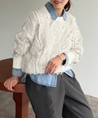 【シェトワ/Chez toi】のフリンジシャギニットプルオーバー 人気、トレンドファッション・服の通販 founy(ファニー) ファッション Fashion レディースファッション WOMEN トップス・カットソー Tops/Tshirt ニット Knit Tops プルオーバー Pullover おすすめ Recommend アクリル Acrylic ウェーブ Wave シンプル Simple デニム Denim トレンド Trend バランス Balance thumbnail オフホワイト|ID: prp329100004192237 ipo3291000000029541186