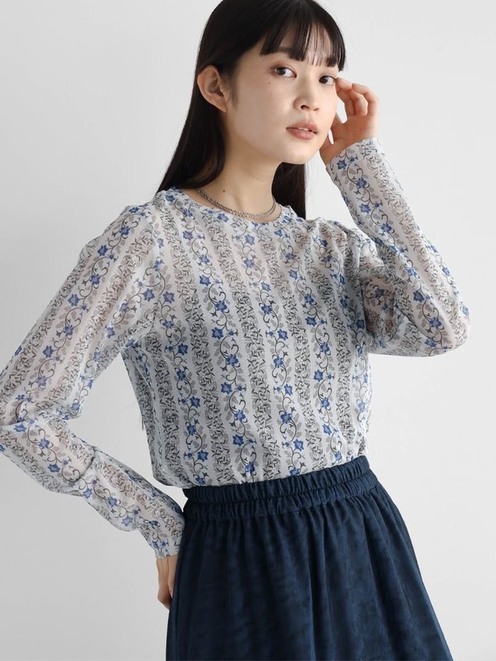 【ラシュッド/LASUD】の小花プリントカットソー インテリア・キッズ・メンズ・レディースファッション・服の通販 founy(ファニー) https://founy.com/ ファッション Fashion レディースファッション WOMEN トップス・カットソー Tops/Tshirt カットソー Cut and Sewn インナー Inner コンパクト Compact シンプル Simple バランス Balance ロング Long |ID: prp329100004192268 ipo3291000000029038766