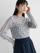 【ラシュッド/LASUD】の小花プリントカットソー 人気、トレンドファッション・服の通販 founy(ファニー) ファッション Fashion レディースファッション WOMEN トップス・カットソー Tops/Tshirt カットソー Cut and Sewn インナー Inner コンパクト Compact シンプル Simple バランス Balance ロング Long thumbnail ライトグレー|ID: prp329100004192268 ipo3291000000029038767