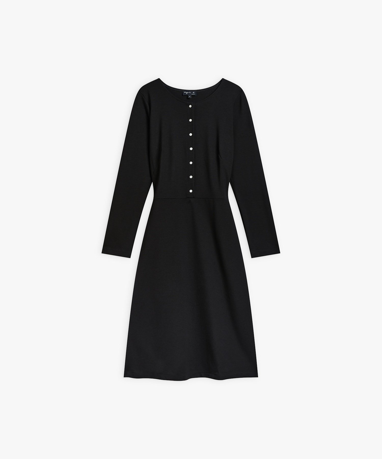 【アニエスベー ファム/agnes b. FEMME】のJCL5 ROBE ワンピース インテリア・キッズ・メンズ・レディースファッション・服の通販 founy(ファニー) 　ファッション　Fashion　レディースファッション　WOMEN　ワンピース　Dress　シェイプ　Shape　シンプル　Simple　デコルテ　Decolletage　エレガント 上品　Elegant　ブラック|ID: prp329100004192315 ipo3291000000029038954