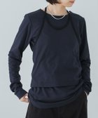 【アーバンリサーチ/URBAN RESEARCH】のレイヤードデザインカットソー 人気、トレンドファッション・服の通販 founy(ファニー) ファッション Fashion レディースファッション WOMEN トップス・カットソー Tops/Tshirt カットソー Cut and Sewn 2024年 2024 2024-2025秋冬・A/W Aw/Autumn/Winter/Fw/Fall/2024-2025 A/W・秋冬 Aw・Autumn/Winter・Fw・Fall-Winter 冬 Winter シンプル Simple スラックス Slacks デニム Denim パイピング Piping リボン Ribbon thumbnail NAVY|ID: prp329100004192318 ipo3291000000029038967