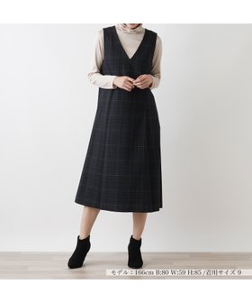 【レリアン/LEILIAN】のジャンパースカート【Leilian WHITE LABEL】 人気、トレンドファッション・服の通販 founy(ファニー) ファッション Fashion レディースファッション WOMEN スカート Skirt インナー Inner スタイリッシュ Stylish タートルネック Turtleneck チェック Check トレンド Trend ベーシック Basic リラックス Relax エレガント 上品 Elegant |ID:prp329100004192338