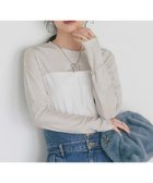 【ラブティックボンボン/La boutique BonBon】の【着回し力抜群】きらきらシアーカットソー グレージュ|ID: prp329100004192339 ipo3291000000029039040