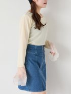 【エヘカソポ/ehka sopo】のシアーXベロアカットソー 人気、トレンドファッション・服の通販 founy(ファニー) ファッション Fashion レディースファッション WOMEN トップス・カットソー Tops/Tshirt カットソー Cut and Sewn ベロア Velour シアー Sheer トレンド Trend ベロア Velor エレガント 上品 Elegant 切替 Switching thumbnail キナリ|ID: prp329100004192342 ipo3291000000029039051