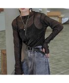 【ハレ/HARE】のデザインラメシアートップス 人気、トレンドファッション・服の通販 founy(ファニー) ファッション Fashion レディースファッション WOMEN トップス・カットソー Tops/Tshirt おすすめ Recommend インナー Inner シアー Sheer シンプル Simple スウェット Sweat パイピング Piping thumbnail ブラック×シルバー11|ID: prp329100004192346 ipo3291000000029039070