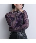 【ハレ/HARE】のデザインラメシアートップス 人気、トレンドファッション・服の通販 founy(ファニー) ファッション Fashion レディースファッション WOMEN トップス・カットソー Tops/Tshirt おすすめ Recommend インナー Inner シアー Sheer シンプル Simple スウェット Sweat パイピング Piping thumbnail パープル95|ID: prp329100004192346 ipo3291000000029039074