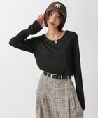 【ページボーイ/PAGEBOY】のキラキラカットロングスリーブ 人気、トレンドファッション・服の通販 founy(ファニー) ファッション Fashion レディースファッション WOMEN おすすめ Recommend インナー Inner シルバー Silver シンプル Simple フィット Fit thumbnail ブラック09|ID: prp329100004192437 ipo3291000000029578221