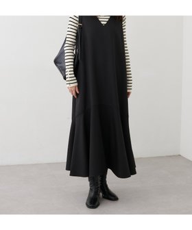 【ナチュラルクチュール/natural couture】の【mamamo】共ベルト付きジャンスカ 人気、トレンドファッション・服の通販 founy(ファニー) ファッション Fashion レディースファッション WOMEN ベルト Belts 2024年 2024 2024-2025秋冬・A/W Aw/Autumn/Winter/Fw/Fall/2024-2025 なめらか Smooth インナー Inner ドレープ Drape フレア Flare ポケット Pocket リブニット Rib Knit ロング Long |ID:prp329100004192473