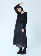 【ラシュッド/LASUD】のシアーレイヤードワンピース 人気、トレンドファッション・服の通販 founy(ファニー) ファッション Fashion レディースファッション WOMEN ワンピース Dress シアー Sheer チュール Tulle ドッキング Docking フェミニン Feminine プリント Print 今季 This Season thumbnail ブラック|ID: prp329100004192480 ipo3291000000029040871