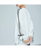 【イング/INGNI】の袖リボン胸ロゴ裏毛チュニック 人気、トレンドファッション・服の通販 founy(ファニー) ファッション Fashion レディースファッション WOMEN トップス・カットソー Tops/Tshirt シンプル Simple スポーティ Sporty チュニック Tunic ビッグ Big ベーシック Basic リボン Ribbon thumbnail オフホワイト/クロ|ID: prp329100004192495 ipo3291000000029549119