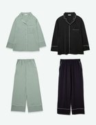 【ヒップショップ/HIPSHOP】のコットンベアパジャマ長袖セット【ペアパジャマ/限定BOX付】 ウィローグリーン+チャコール|ID: prp329100004193034 ipo3291000000029045774