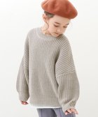 【デビロック/devirock / KIDS】の洗える ビッグシルエット ローゲージニット トップス ニット セーター グレージュ|ID: prp329100004193077 ipo3291000000029487014